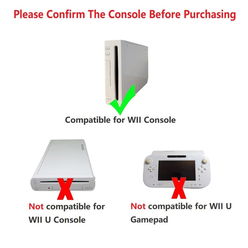 WICAREYO محول طاقة WICAREYO قابس أمريكي مع كابل فيديو صوتي AV RCA متوافق مع نظام وحدة التحكم Wii - Image 4